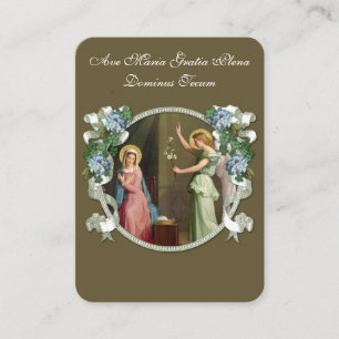 Tarjeta De Visita Anunciación de la sagrada carta de la Oración de A