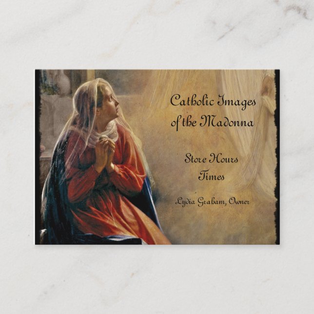 Tarjeta De Visita Anunciación de Mary (Anverso)