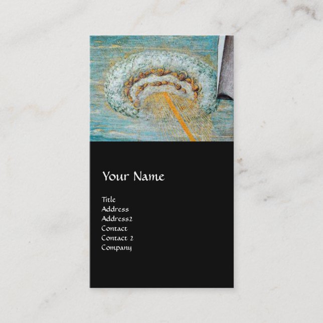 Tarjeta De Visita Anunciación, San Emidio y un OVNI (Anverso)