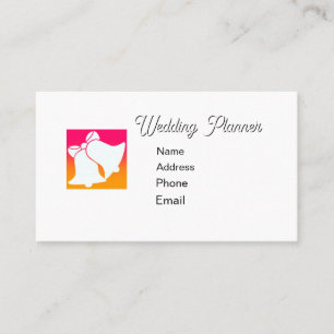 Tarjeta De Visita Anunciar el planificador de boda promocional