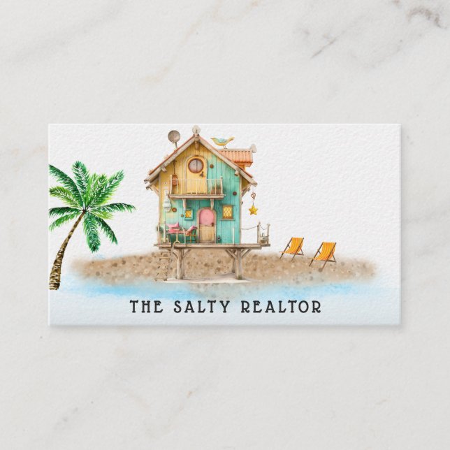 Tarjeta De Visita *~* AP13 REALATOR Beach Rentals B&B Inn 5 (Anverso)