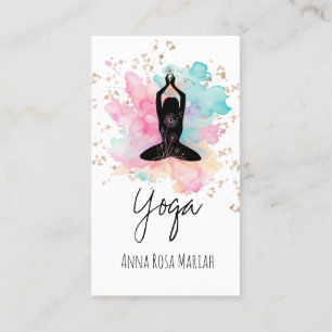 Tarjeta De Visita *~* AP33 Arcoiris Chakra Purpurina espiritual yoga