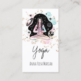 Tarjeta De Visita *~* AP33 Yog Purpurina Espiritual de la Chakra Arc