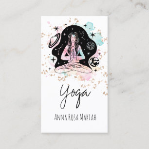 Tarjeta De Visita *~* AP33 Yog Purpurina Espiritual de la Chakra Arc