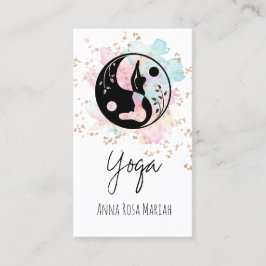 Tarjeta De Visita *~* AP33 Yoga Arcoiris Chakra Espiritual Yang