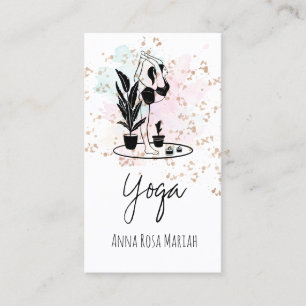 Tarjeta De Visita *~* AP33 Yoga Arcoiris Chakra Plantas Espirituales
