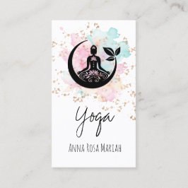Tarjeta De Visita *~* AP33 Yoga botánico Arcoiris Chakra Espiritual
