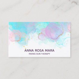 Tarjeta De Visita *~* AP46 Purpurina Pastel Gold Resumen LOGO Tinta 