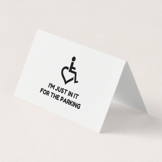 Tarjeta De Visita Aparcamiento para discapacitados (Anverso)