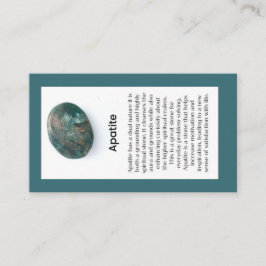 Tarjeta De Visita Apatite Crystal Significing Jewelry Display Gemsto