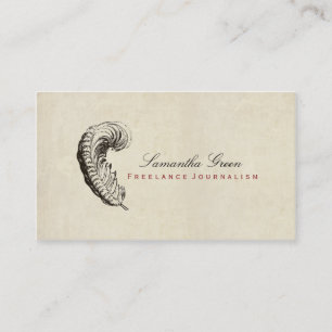 Tarjeta de visita apenada simple del vintage de la