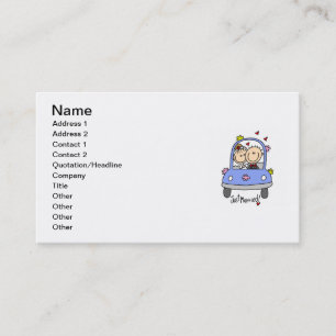 Tarjeta De Visita Apenas novia y camisetas y regalos casados del