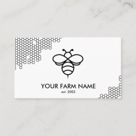 Tarjeta De Visita Apiarista Apiarista Abeja Farm Honey