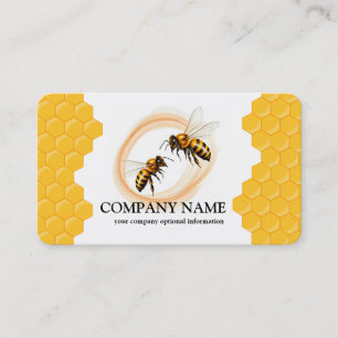 Tarjeta De Visita Apicultor de abeja de panal de miel vintage