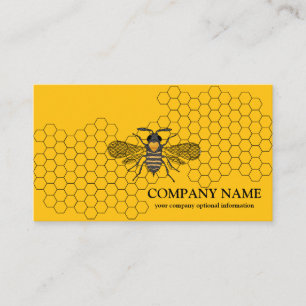 Tarjeta De Visita Apicultor de abeja de panal de miel vintage