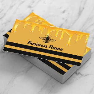 Tarjeta De Visita Apicultura del goteo de la miel de la abeja