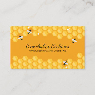 Tarjeta De Visita Apio del marco de la colmena de Honeycomb