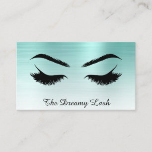 Tarjeta De Visita *~* Aplastan Extensiones de Brows QR AZUL VERDE AZ