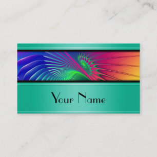 Tarjeta De Visita Apophysis Fractal OUTBURST + tu texto