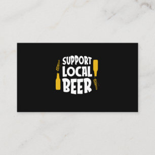 Tarjeta De Visita Apoyar la cerveza local