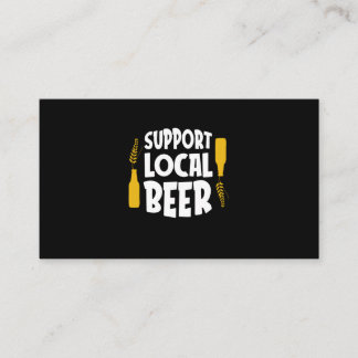 Tarjeta De Visita Apoyar la cerveza local