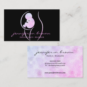 Tarjeta De Visita Apoyo al entrenador de Doula Birth