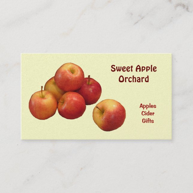 Tarjeta De Visita Apple Orchard (Anverso)