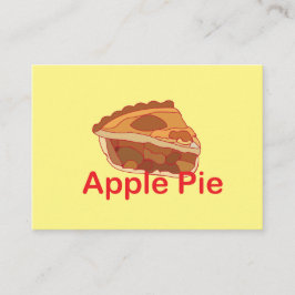 Tarjeta De Visita Apple Pie Baker Chef