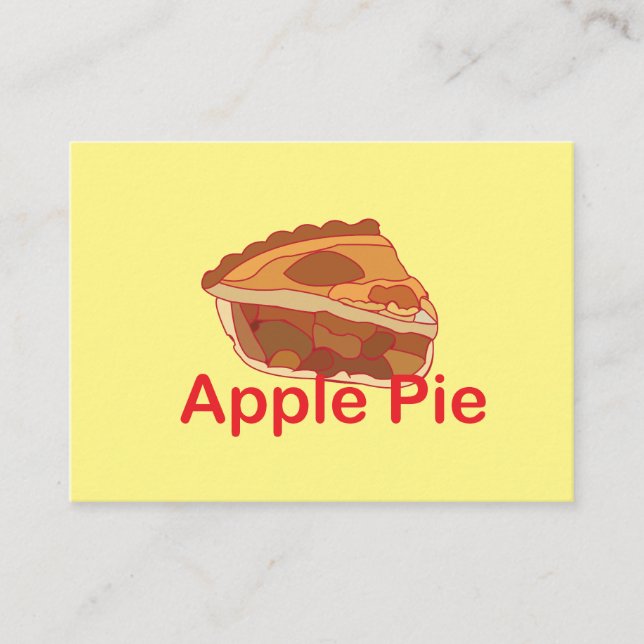 Tarjeta De Visita Apple Pie Baker Chef (Anverso)