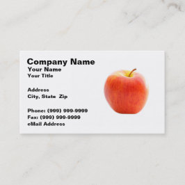 Tarjeta De Visita Apple Rojo