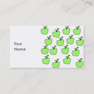 Tarjeta De Visita Apple verde modela