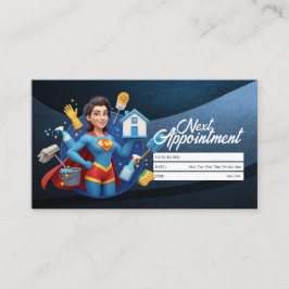 Tarjeta De Visita Appointment Reminder House Cleaning Housekeeping