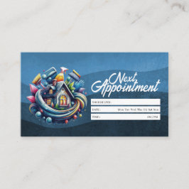 Tarjeta De Visita Appointment Reminder House Cleaning Housekeeping