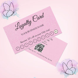 Tarjeta De Visita Apreciación simple del cliente de código QR Lealta