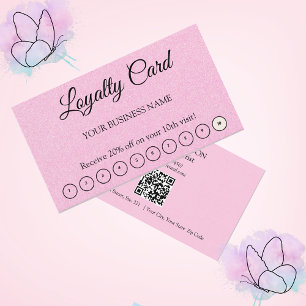 Tarjeta De Visita Apreciación simple del cliente de código QR Lealta