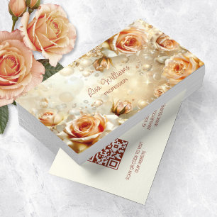 Tarjeta De Visita Apricot Rosa Luxury