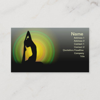 Tarjeta De Visita Aptitud de la yoga