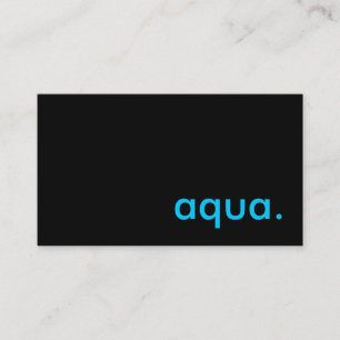 Tarjeta De Visita aqua.
