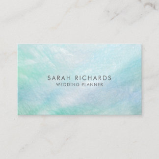 Tarjeta De Visita Aqua Blue Mother of Pearl Bonito
