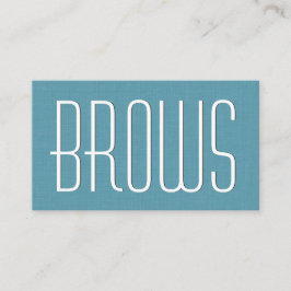 Tarjeta De Visita Aqua COSMETOLOGIST - BROWS Simple Style V63D