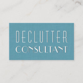 Tarjeta De Visita Aqua DECLUTTER CONSULTANT Simple Style V08