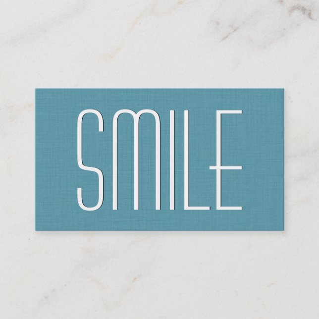 Tarjeta De Visita Aqua DENTIST Simple Style V63C (Anverso)