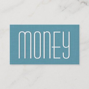 Tarjeta De Visita Aqua FINANCIAL PLANNER estilo simple V46