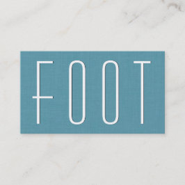 Tarjeta De Visita Aqua FOOT REFLEXOLOGY Simple Style V63D