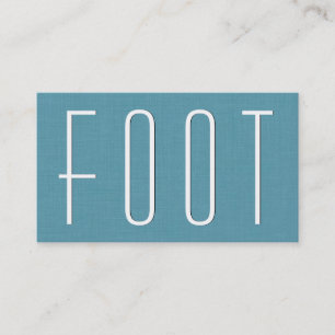 Tarjeta De Visita Aqua FOOT REFLEXOLOGY Simple Style V63D