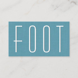Tarjeta De Visita Aqua FOOT REFLEXOLOGY Simple Style V63D