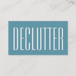 Tarjeta De Visita Aqua HOME ORGANIZER Tema Simple Estilo V63J