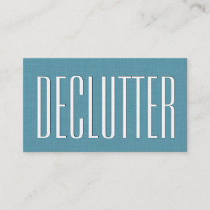 Tarjeta De Visita Aqua HOME ORGANIZER Tema Simple Estilo V63J