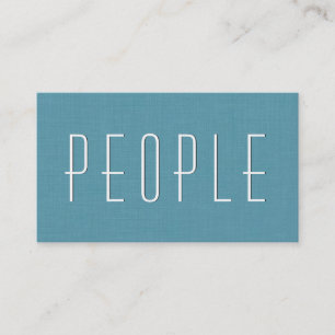 Tarjeta De Visita Aqua HUMAN RESOURCES CONSULTANT Simple Style V54