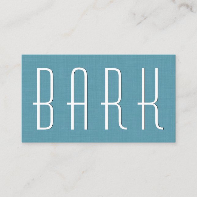 Tarjeta De Visita Aqua PET CARE BUSINESS Simple Style V63E (Anverso)